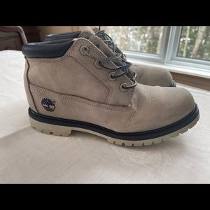 Timberland Boots Grey Suede and Navy
